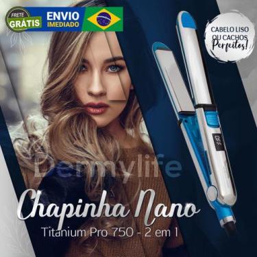 Imagem de Chapinha Dermylife Titanium Pro750 - 2 em 1 - Original , Bivolt