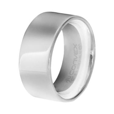 Imagem de Anel Aliança de Aço Liso Polido 10mm - Convex, 25
