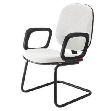 Imagem de Cadeira Diretor Interlocutor para Escritório Linha Uno Branco - Design