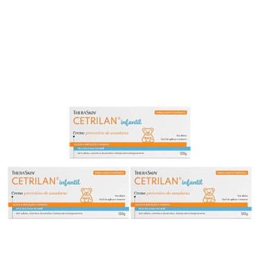 Imagem de Kit 3 Cetrilan Creme Protetor Previne Assaduras 120g - TheraSkin