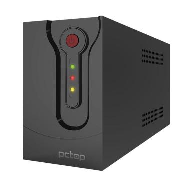 Imagem de No-Break 800VA PCTop - Entrada e Saída Bivolt - Senoidal - 3 Tomadas - Preto - PZ800VA-Unissex