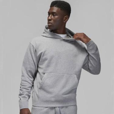 Imagem de Moletom Estilo Canguru Masculino Com Capuz Slim Fitness, Cinza claro, 