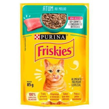 Imagem de Sachê Friskies Atum ao Molho para Gatos Adultos 85g - PURINA, Atum ao 