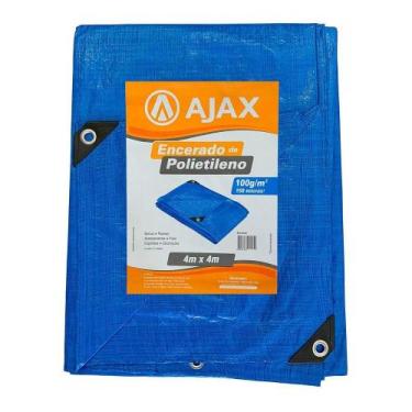 Imagem de Lona de Polietileno Ajax 150 micras 4x4m Azul