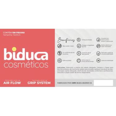 Imagem de Papel para Mechas 11x47 Biduca Cosméticos 120 Folhas