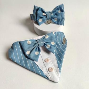 Imagem de Conjunto de Bandana pet e Gravata pet - Dublim - Petna Moda Pet, PP
