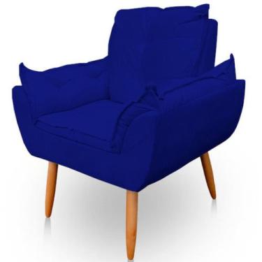 Imagem de Poltrona Decorativa Opala Sala de Estar Tecido Suede - Horizonte Móvei