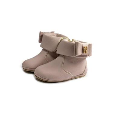 Imagem de Bota infantil menina sapatinho bebe recém nascido botinha confortavel 