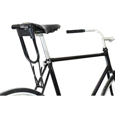 Imagem de Coldre U-Lock para cadeados de bicicleta Kryptonite; suporte de couro D-Lock para um passeio de bicicleta mais silencioso (preto)