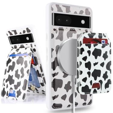 Imagem de SailorTech Capa para Google Pixel 6a com suporte para cartão de crédito, serve para celular Pixel 6a Capa de couro carteira para mulheres compatível com carteira destacável 2 em 1 para homens -