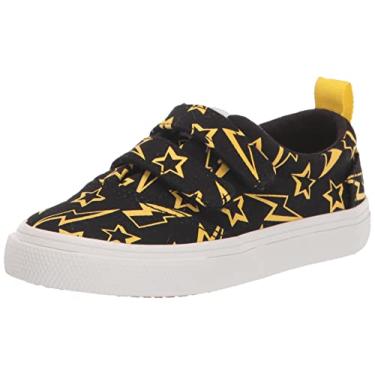 Imagem de TOMS Tênis unissex infantil Alpargata Fenix com alça dupla, Raios pretos e brilhantes, 5 Toddler