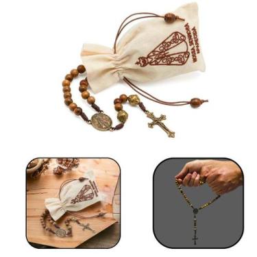 Imagem de Terço Nossa Senhora Aparecida No Saquinho Bordado - FORNECEDOR 1