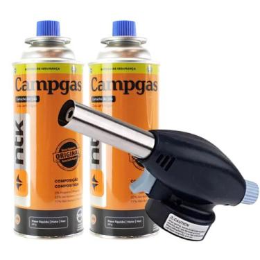 Imagem de Maçarico Culinário Portátil Com Regulagem Gourmet + Refil - Nautika, 2