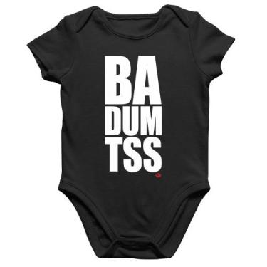 Imagem de Body Bebê Algodão BA DUM TSS - Foca na Moda, Preto, P