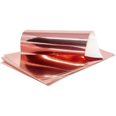 Imagem de Papel Laminado A4 250g Rose Gold Lamicote Masterprint - 10 Folhas