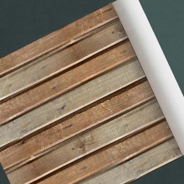 Imagem de Papel de parede Madeira Industrial adesivo vinílico Modelo 081 - D.Lim