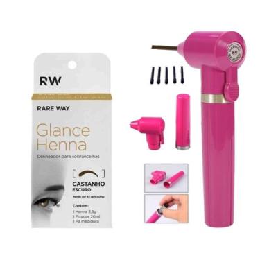 Imagem de Kit Henna Glance sobrancelha com fixador  + Mixer Misturador de pigmen
