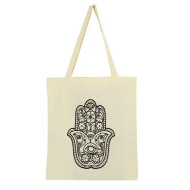 Imagem de Bolsa Ecobag 100% algodão Estampa HAMSÁ - CARIOCA MAIS