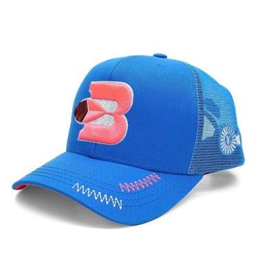 Imagem de Boné Bão Nu Mundo - B Pena - Azul Claro e Rosa