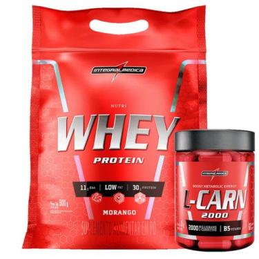 Imagem de Nutri Whey 907g Refil + L-Carnitina 60 Caps Integralmedica, Baunilha