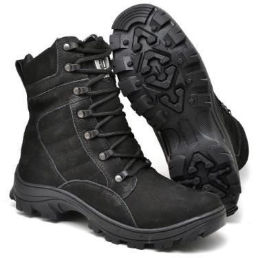 Imagem de Bota Coturno Couro Masculina Adventure Areia Cano Médio Kort - CMR Sho