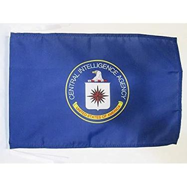 Imagem de AZ FLAG - Cabos da bandeira da CIA dos Estados Unidos de 45,7 x 30,5 cm - Bandeiras pequenas da Agência Central de Inteligência dos EUA 30 x 45 cm - Banner 45,7 x 30,5 cm - Drapeau CIA des Etats-Unis