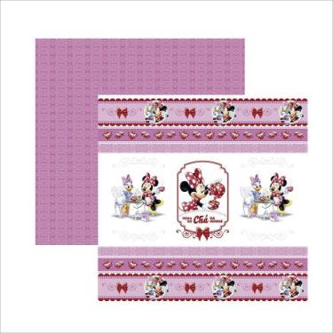 Imagem de Papel Scrap Festa Disney Hora Do ChÁ Com A Minnie 1 Fitas E Rotulos Sd