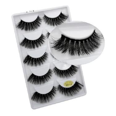 Imagem de Cílios Postiços G5-g6-g8 Mink 5 Pares - Eyelash, G810