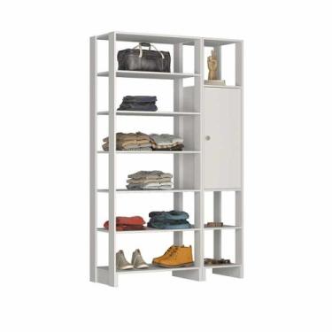 Imagem de Closet com 1 Porta com 2 prateleias e 9 nichos externos EY103-107 Linh