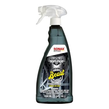 Imagem de Sonax Limpador de roda Beast | Limpador de poeira de freio | Limpador de aro que muda de cor | Limpador de roda forte | Limpador fácil de roda e aro | Remove o pó cozido no freio | 1 litro | 1000 ml
