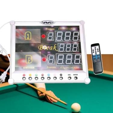 Imagem de Marcador Digital MóVel, Placar EletrôNico De Snoker,PontuaçãO Precisa: 0-199,Com Controle Remoto Sem Fio, Display Digital Led, PontuaçãO Precisa, Para Snoker, Pingue-Pongue, VôLei
