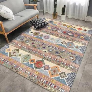 Imagem de HJZSZX Retro Sala de estar Tapete Quarto Casa Cabeceira Tapete Macio Grande Área Lazer Área Tapetes de Pelúcia, QH1826, TD, 300x400CM