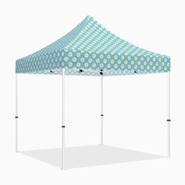 Imagem de Tenda de dossel pop up 25 x 25 cm com paredes laterais, ABLEM8CANOPY ULTRA8 Series Heavy Duty Instantâneo Toldo Tenda para Negócios ou Eventos Esportivos ao Ar Livre, Pátio, Tailgate, Quintal (margarida floral, sem parede)