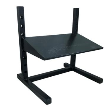 Imagem de Apoio de Pé Ergonômico em Aço Preto com 8 Níveis de Regulagem – Conforto, Estabilidade e Postura Correta - Escritex