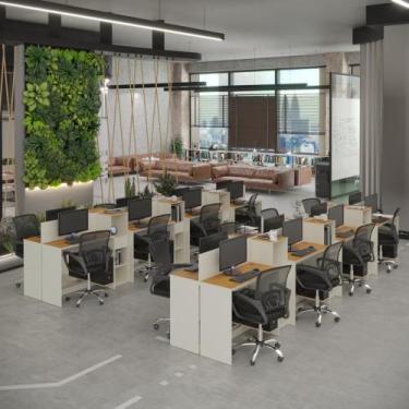 Imagem de Estação de Trabalho 16 Lugares Smart Office 16 Mesas 12 Armários Livre