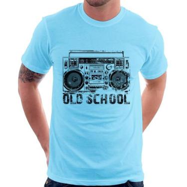 Imagem de Camiseta Old School Boombox - Foca na Moda, Azul bebê, G