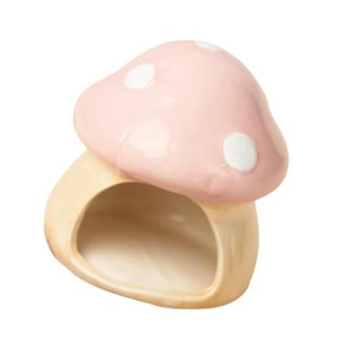 Imagem de Fenteer Hamster de cogumelos Hamster House, hamster suprimentos de hamster hamster hamster hamster para cobaia porco chinchilla gage acessórios, Pequeno