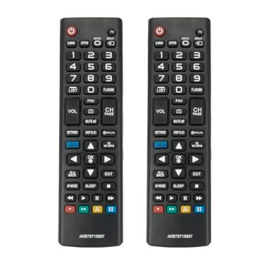 Imagem de Pacote com 2 AKB73715607 controle remoto de substituição para LG LED Smart TV 32LN570B 32LN5750 39LN5750 39LN5700 42LA6650 47LA6650 47LN5790 55LN5790 422LA6650 47LN5790 LA62000 47LA6200 50LN5700