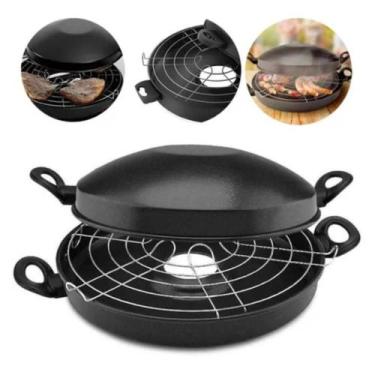 Imagem de Churrasqueira Grill Antiaderente 30cm Magnific 5002510 Panelux