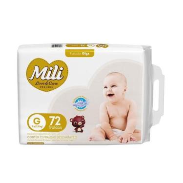 Imagem de Fralda Infantil Mili Love & Care G com 72 unidades, 72, G
