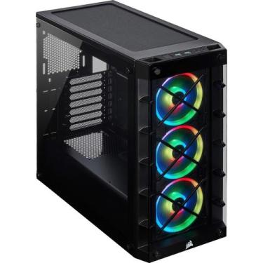 Imagem de Gabinete Gamer Corsair Icue 465x Rgb Cc-9011188-ww - Preto, Preto