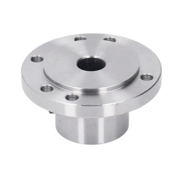 Imagem de MUNEFE Placa frontal de torno, placa frontal de torno de aço de alto manganês, placa frontal de mandril de 6 furos de montagem para modelo K11 80, K72 80 e K12 80 (16mm)