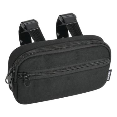 Imagem de Cosmos Bolsa de sela de cavalo, bolso com alforje, bolsa de chifre, suporte para celular pequena bolsa de sela para guardar chaves de smartphone cartões, acessórios de aderência de cavalo