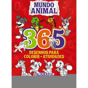 Imagem de Mundo Animal - Tapete 365 Desenhos Para Colorir + Atividades