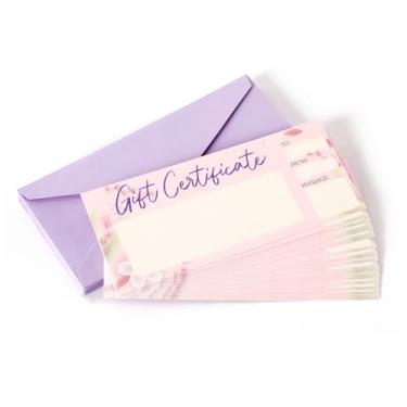 Imagem de JULEASEL 20 peças de vales de presente do dia das mães, cartões de certificado em branco personalizados com envelopes, presente de dia das mães para mãe, presentes da filha