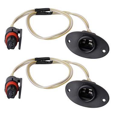 Imagem de HERCOO Conjunto de chicote de fiação de luz de placa de licença soquete de lâmpada traseira compatível com caminhonete Dodge Ram 1500 2500 3500 1994 a 2002, pacote com 2