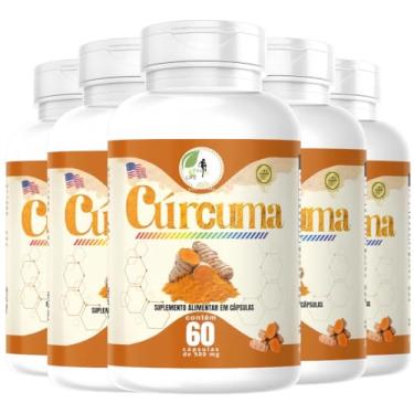 Imagem de Kit C/ 5 Curcuma Pura 60 Capsulas - Fits Life