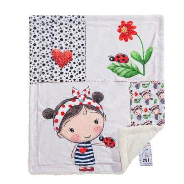 Imagem de Manta Microfibra Estampada Para Bebe Baby2u - Miguel Baby, Joaninha