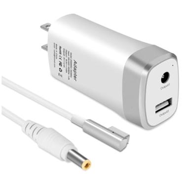Imagem de HJTPOWER Mini Carregador De 45 W E 60 W Compatível Com Mac Book Air De 11/13 Polegadas, Conector Magnético Tipo L De 1ª Geração, Adaptador Usb Portátil De Substituição Para Viagem A1374 A1244 A1370