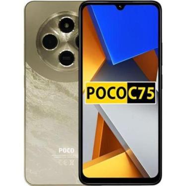 Imagem de Smartphone Pco C75 256GB 8GB RAM Dual SIM Tela 6.74" - Dourado